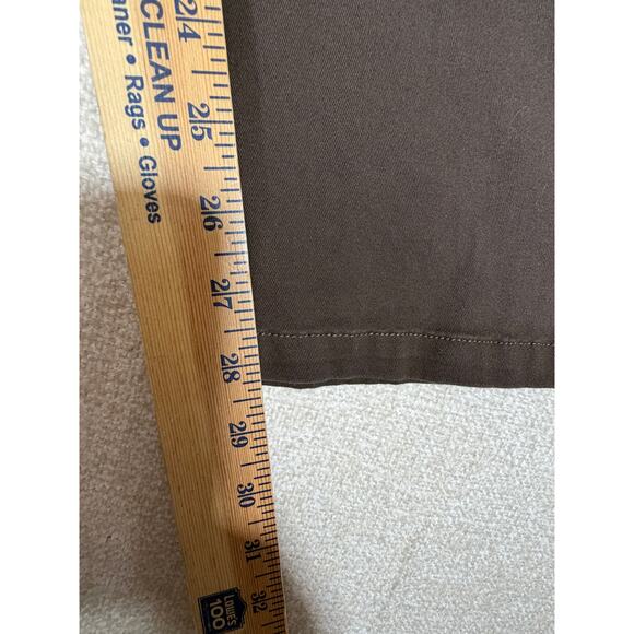 JMIERR Men 36 Brown Flat Front Straight Leg Pant Casual Work Travel Wear Comfort - Picture 6 of 7